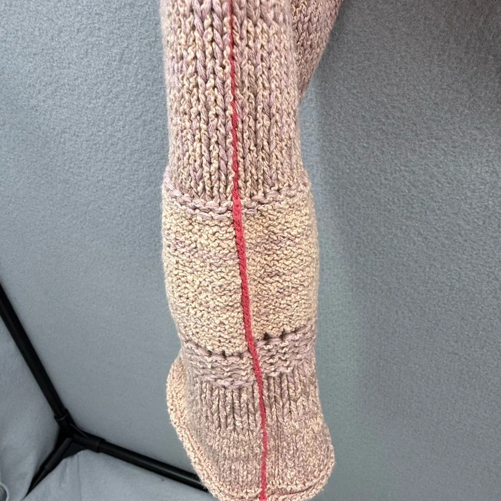 Free People Lemonade Stand Textured Vneck Sweater Size M Bohemian - Picture 9 of 15